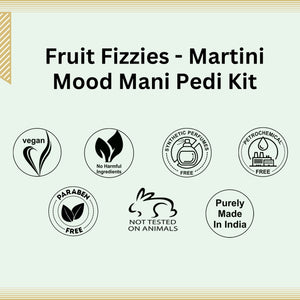 Aroma Treasures Fruit Fizzies - Martini Mood Mani Pedi Kit (87g/ml)
