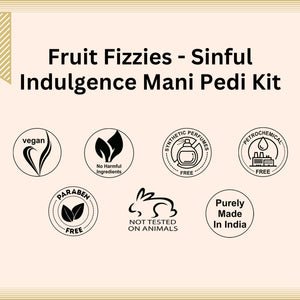 Aroma Treasures Fruit Fizzies - Sinful Indulgence Mani Pedi Kit (87g/ml)