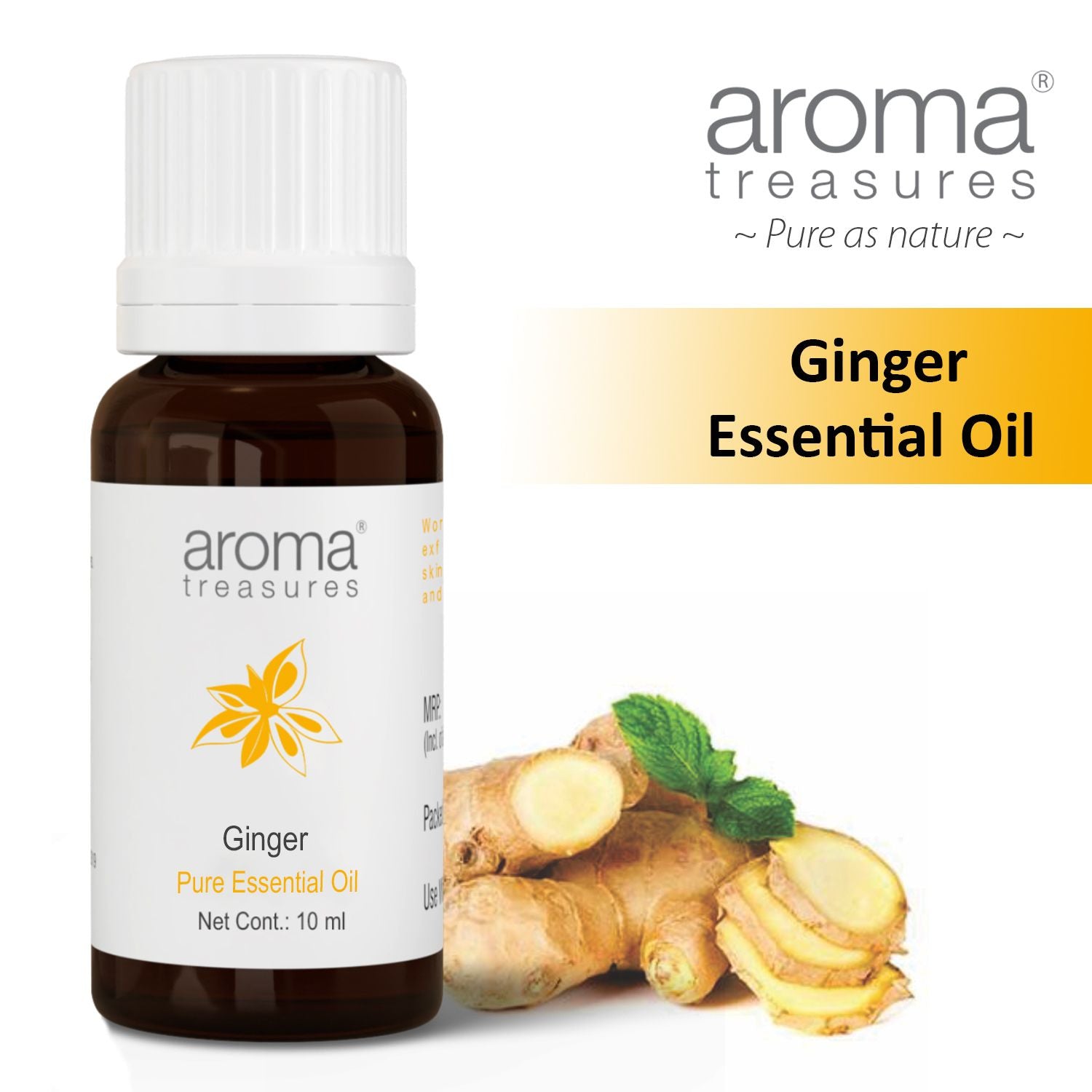 Aroma Treasures Ginger Essential Oil (10ml)