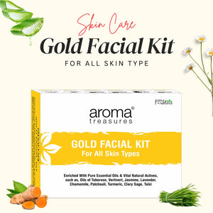 Aroma Treasures Gold Facial Kit - For All Skin Type (30g/ml)