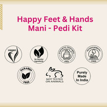 Load image into Gallery viewer, Aroma Treasures Happy Feet &amp; Hands - Mani Pedi Kit (One Time Use Kit) - Aroma Treasures.com