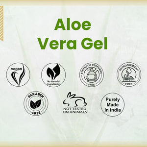 Aroma Treasures Aloe Vera Gel (Hydrating & Moisturizing Gel For Face, Body & Hair) - 500g - Aroma Treasures.com