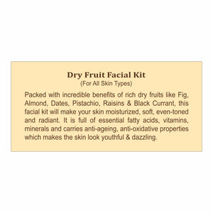 Aroma Treasures Dry Fruit Facial Kit - For All Skin Types (30g/ml)