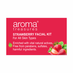 Aroma Treasures Strawberry Facial Kit - For All Skin Type (25g/ml)