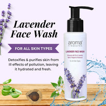 Load image into Gallery viewer, Aroma Treasures Lavender Face Wash - 100 ml