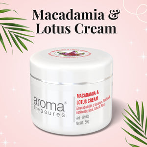 Aroma Treasures Macadamia & Lotus Cream - 50gm
