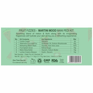 Aroma Treasures Fruit Fizzies - Martini Mood Mani Pedi Kit (87g/ml)