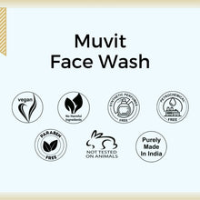 Load image into Gallery viewer, Aroma Treasures Muvit Face Wash 100ml ((Enriched with Vitamin A, C, E, F &amp; B5)