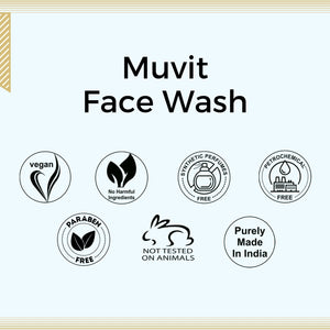 Aroma Treasures Muvit Face Wash 100ml ((Enriched with Vitamin A, C, E, F & B5)