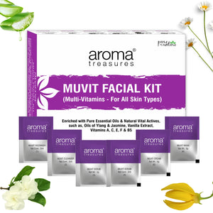 Aroma Treasures Muvit Facial Kit - For All Skin Types (28g/ml)
