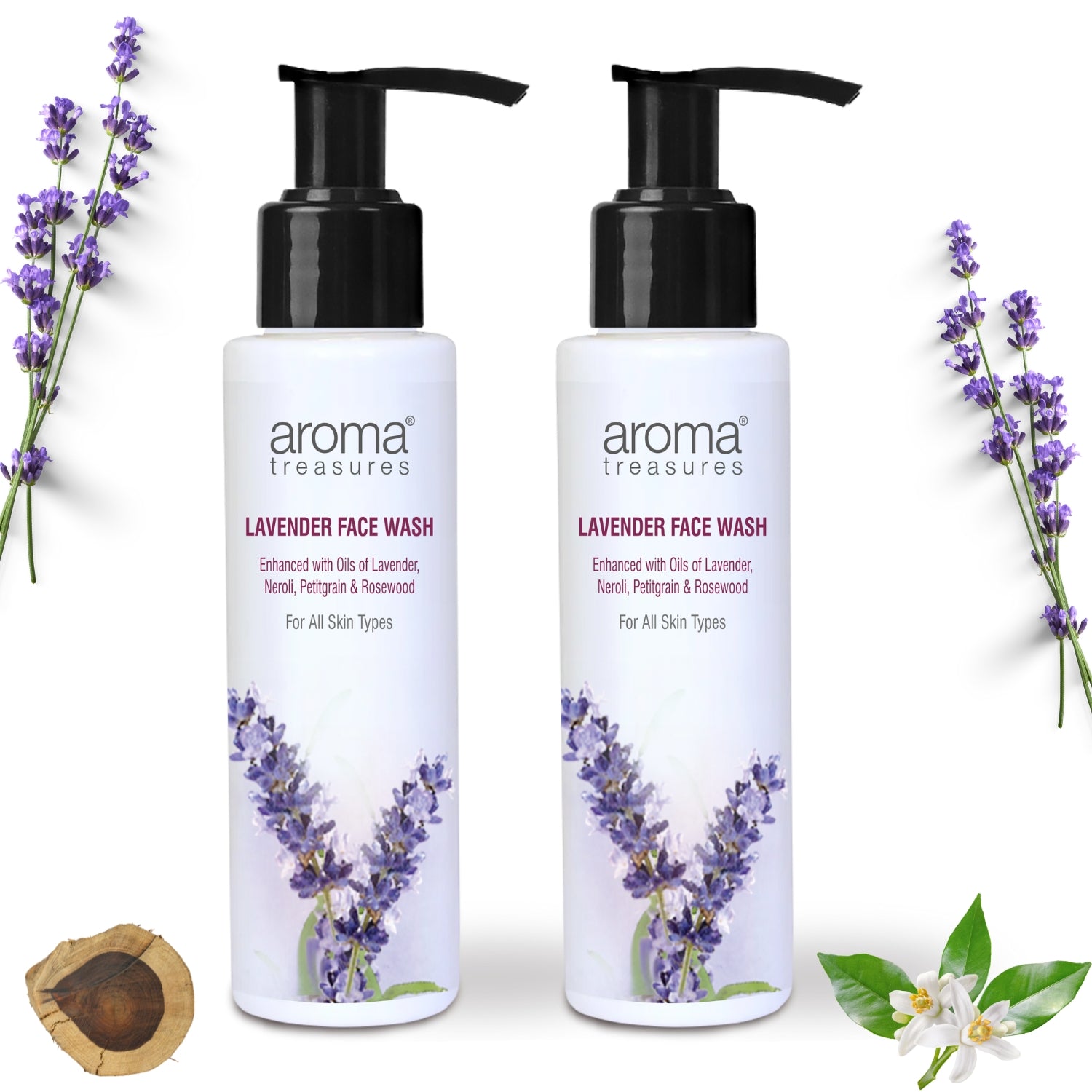 Aroma Treasures Lavender Face Wash for all skin type (100ml x 2pcs)