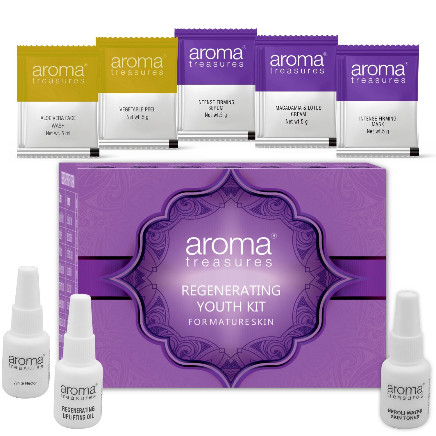 Aroma Treasures Regenerating Youth Facial Kit For Mature Skin (40g/ml)