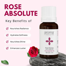 Load image into Gallery viewer, Aroma Treasures Rose Absolute Essential Oil (10% in Jojoba Oil) - 5ml