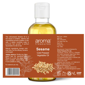 Aroma Treasures Sesame Vegetable Oil (200ml)