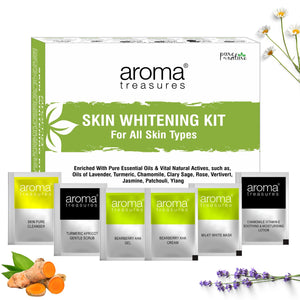 Aroma Treasures Skin Whitening Facial Kit - For All Skin Types (30g/ml)