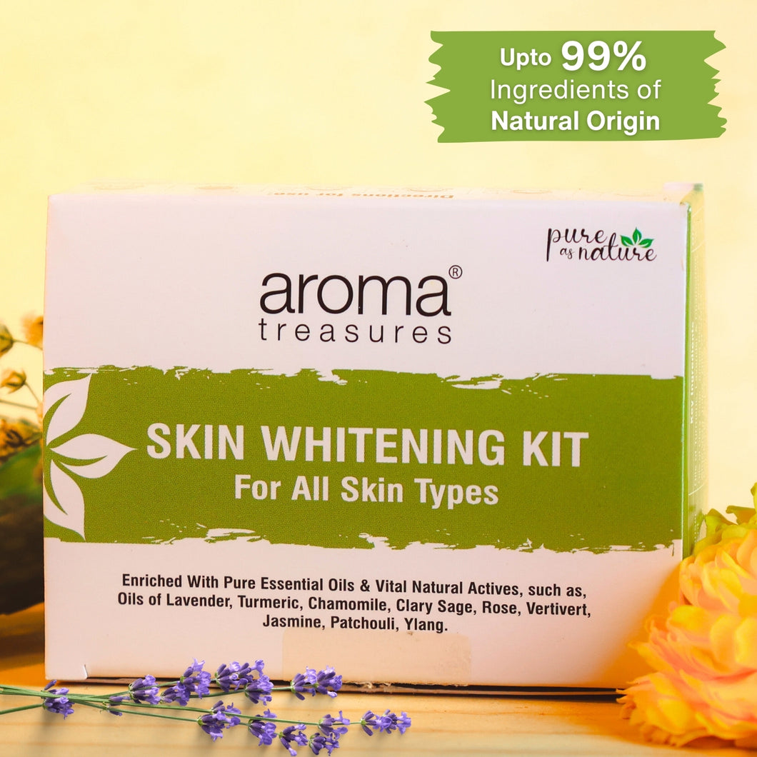 Aroma Treasures Skin Whitening Facial Kit - For All Skin Types (30g/ml)