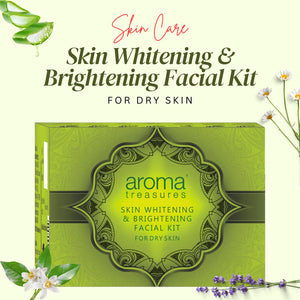 Aroma Treasures Skin Whitening & Brightening Facial Kit For Dry Skin (40g/ml)