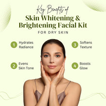 Load image into Gallery viewer, Aroma Treasures Skin Whitening &amp; Brightening Facial Kit For Dry Skin (40g/ml)