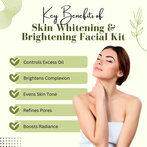 Aroma Treasures Skin Whitening & Brightening Facial Kit For Oily Skin (40g/ml)
