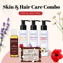 Load image into Gallery viewer, Aroma Treasures Skin and Hair Care Combo for All Skin Types