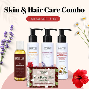 Aroma Treasures Skin and Hair Care Combo for All Skin Types