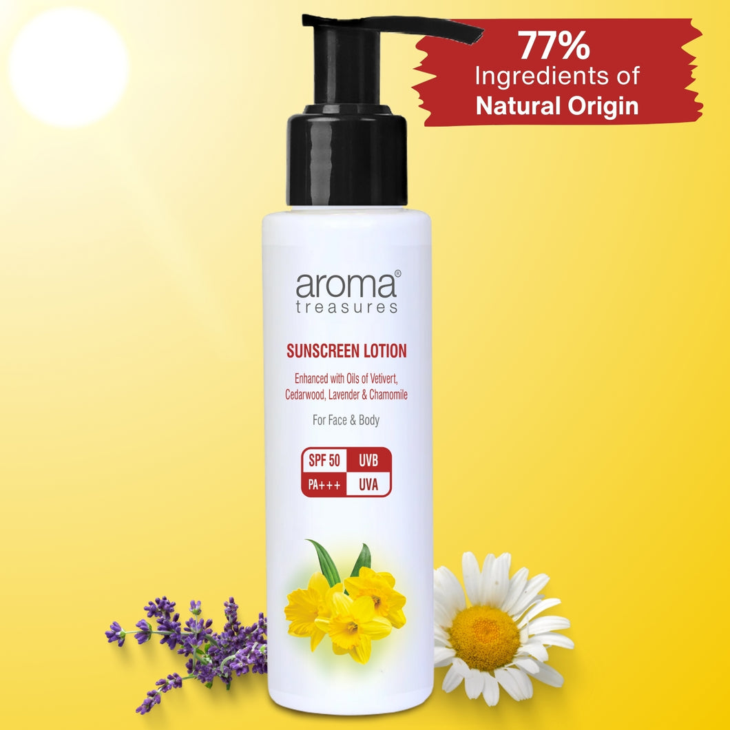 Aroma Treasures Sunscreen Lotion with SPF 50 (100ml)