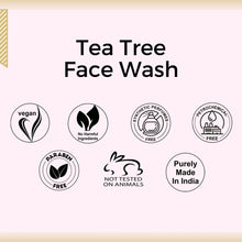 Load image into Gallery viewer, Aroma Treasures Tea Tree Face Wash - For Oily/Combination/Acne Skin (100ml)