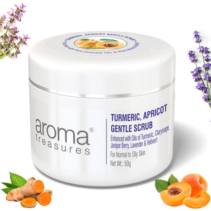 Aroma Treasures Turmeric, Apricot Gentle Scrub (For Normal to Oily Skin)