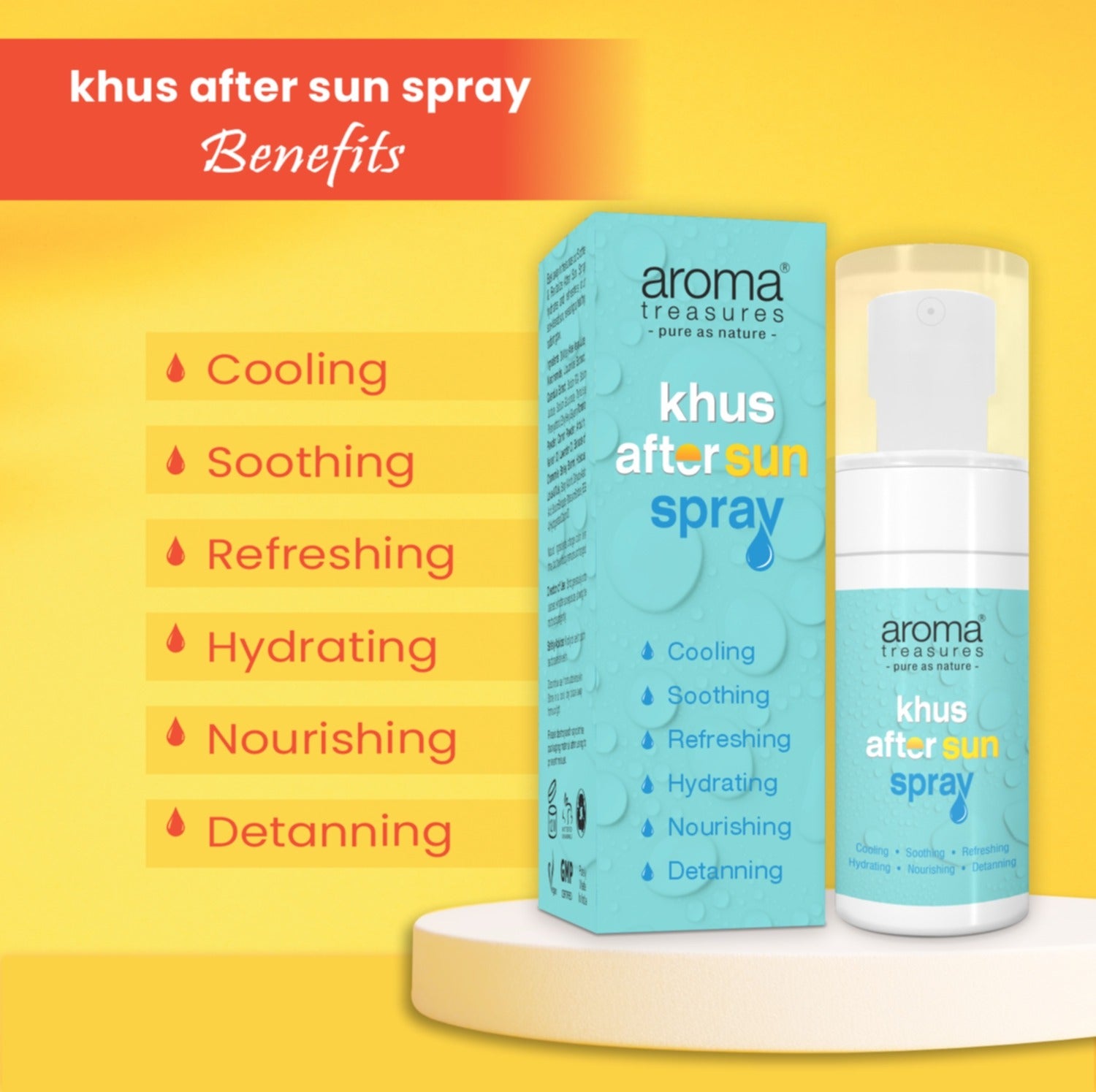 Aroma Treasures Khus After Sun Spray (50ml)